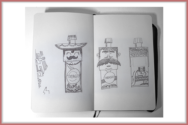 tabasco pepper sauce Pack cinco de mayo mexico Mexican creative vector cartoon Playful craft