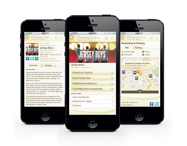 mobile website mobile Website UI User Experience Design ux ia Madison