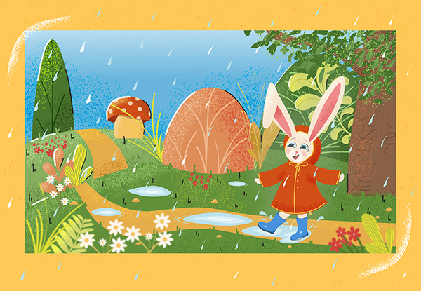 Rainy day stories - Children's Book Illustrations