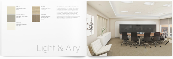  brochure  layout  grid catalog design  clean  modern