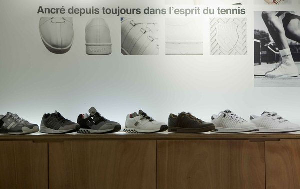 Retail design UXUS K-swiss apparel