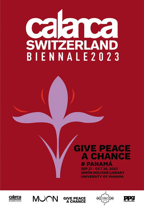 Biennale CALANCA Switzerland Exhibition  Francesco Mazzenga peace poster spaghetti