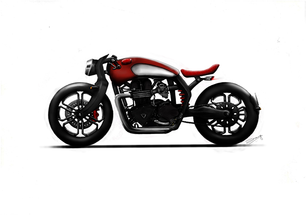 Cafe Racer (design and render) on Behance