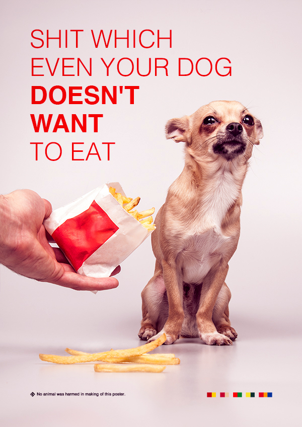 Fast food Anti-Fast Food  posters dexter mcdonald KFC Pizza Hut subway Burger King