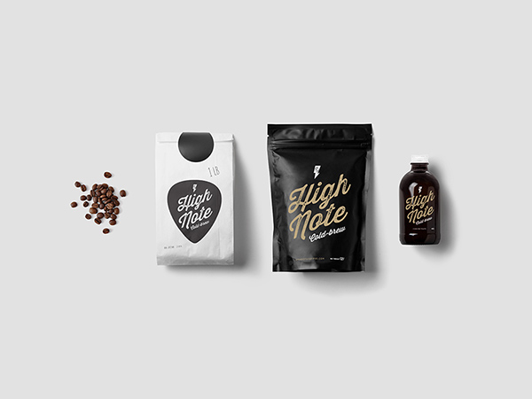 Coffee brand identity cold-brew coffee packaging start-up coffee roaster logo