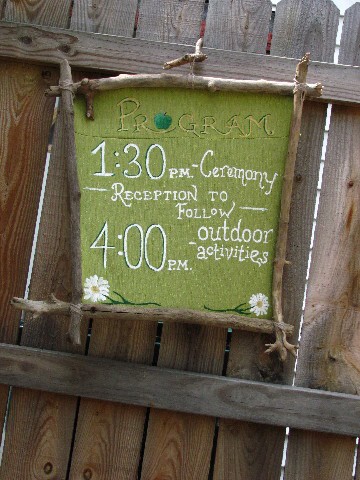 paint  acrylic wedding rustic RECYCLED reclaimed materials daisies handcrafted fabric Signage calligraphic type Hand-lettered