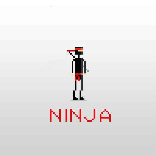 Ninja Pixel Art On Behance