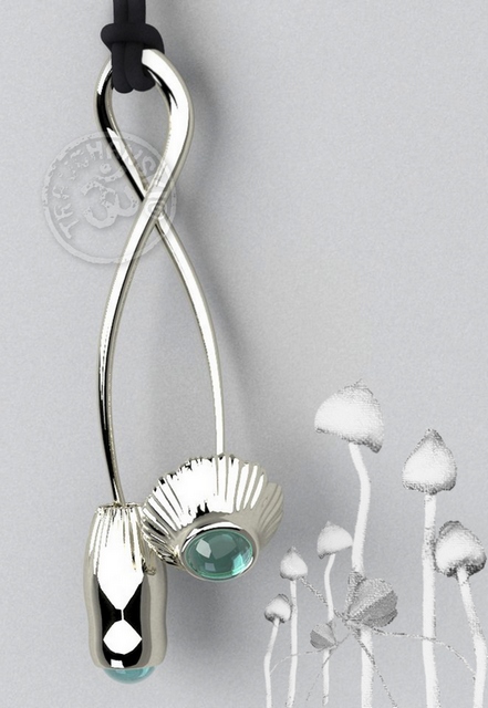 silver White Gold mushroom rabbit ring pendant cheshire cat Rhinoceros 3d modeling jewelry