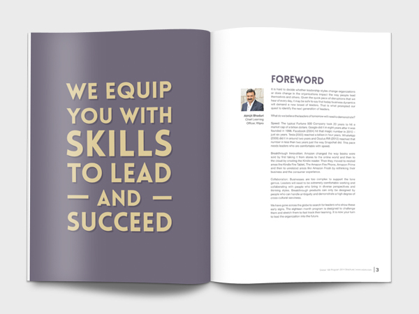 business brochure Global Program training Leadership marketing   recruitment future generation Dynamic
