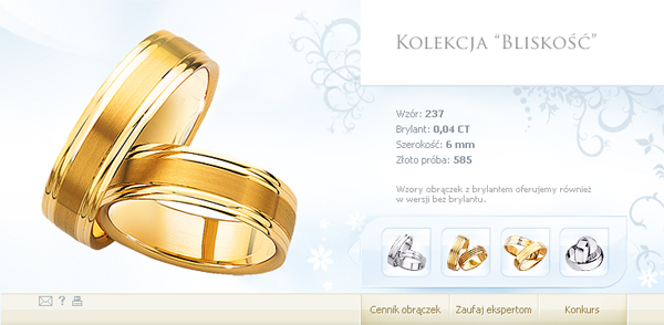 apart wedding wedding rings design Flash Jewellery Minisite Webdesign biżuteria ślub obraczka obraczki ślubne Web jewelry