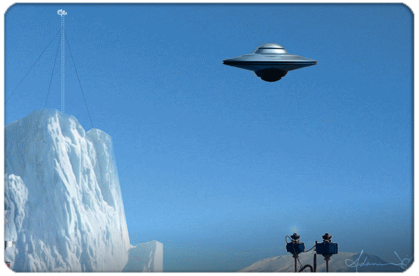animated cinematic conceptual Crypto Art ILLUSTRATION  Landscape nft science fiction tesla UFO