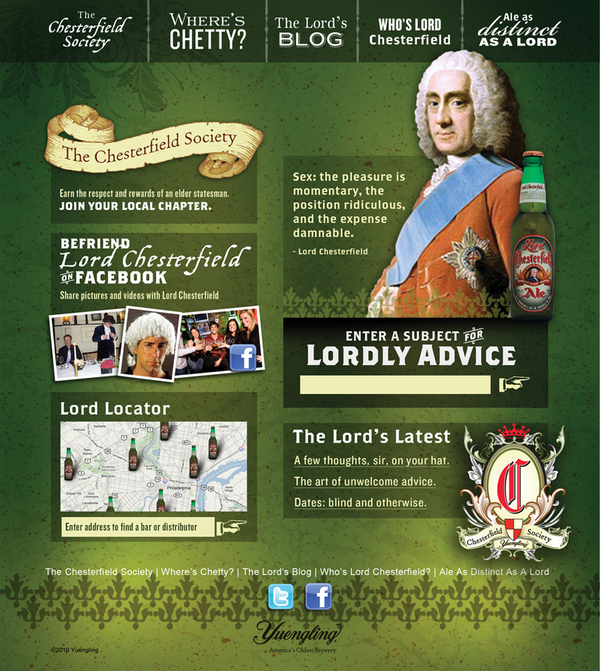 social media print ads posters Yuengling lord chesterfield pay for performance online personality america's oldest brewery beer tim prough Art Director ale