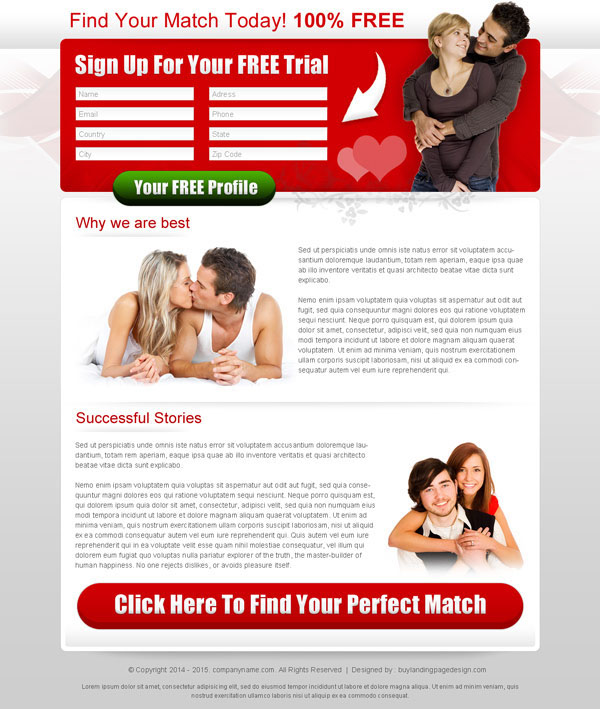 dating landing page dating lander design top 10 dating landing page html effective landing page converting landing page