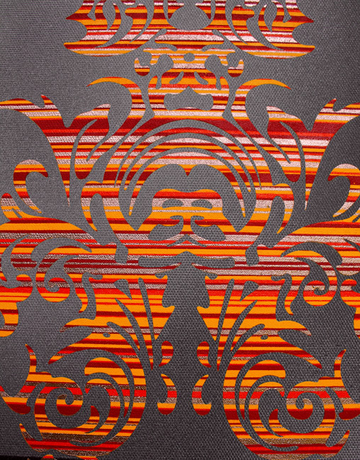 Urban art design tribal graphic contemporary symetric red grey
