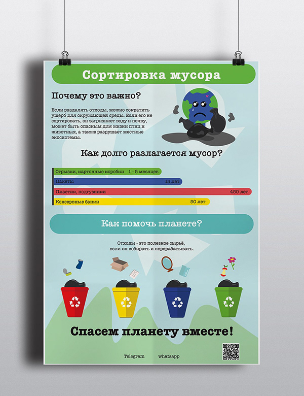 Waste recycling poster