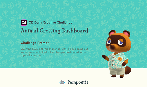 XD Daily Challenge - Animal Crossing Dashboard