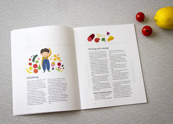 children Retro Colourful  nutrition pre-school educational poster brochure