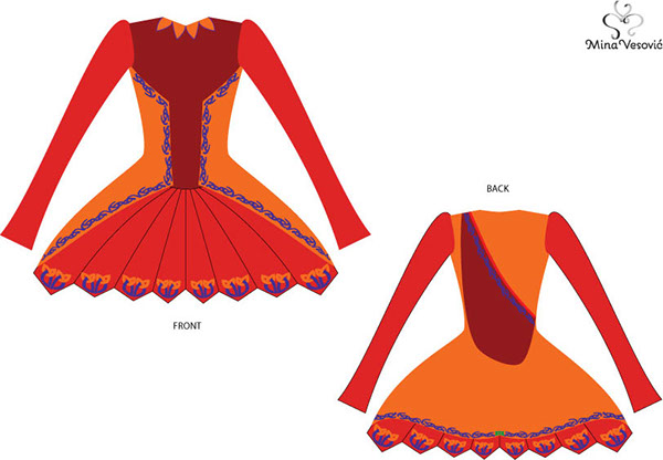 drawings design costumes Dance costumes Irish Step Dance