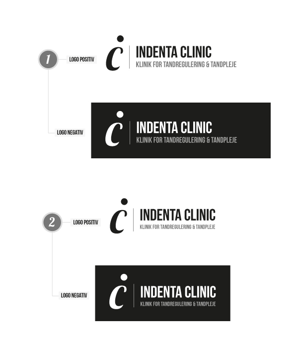 Indenta Clinic Tandlæge Webdesign Paperline dentist brand design identitet programmering kodning Concrete5 cms