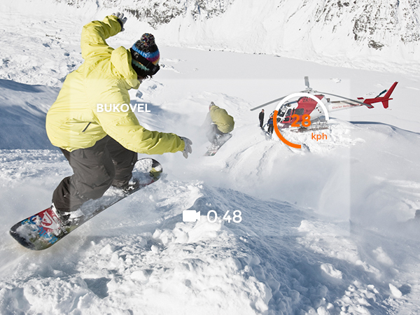 app mobile iphone application Snowboarding skiing UI teamride clean flat minimal flat ui Google glass google glass app