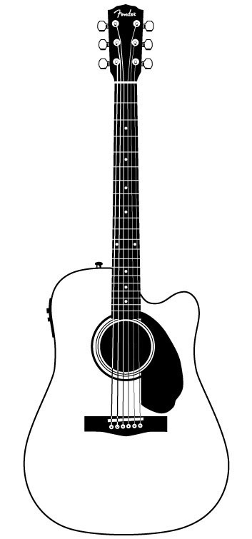 Acoustic Guitar Vector Test on Behance