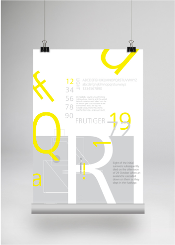 frutiger design Typeface