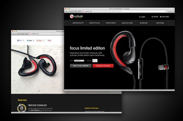Yurbuds headphones b2c athletics e-commerce