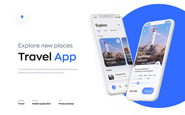 Travel App Design Concept | UI/UX