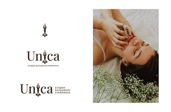 Логотип для студии брафиттинга Unica | lingerie