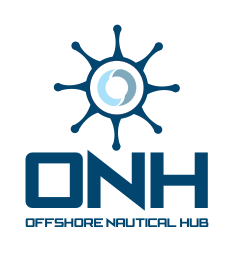 logo design onh offshore nautical nautico Hub LOGISTICA