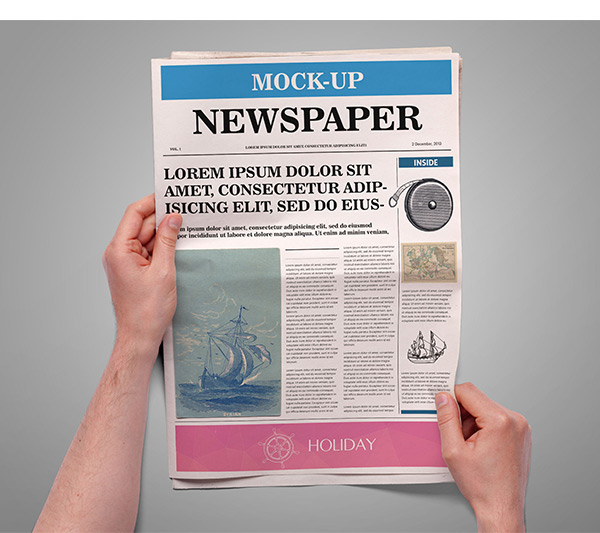 Newspaper Mockup mock-up Mockup news newsletter newspaper mock up newspaper mockups paper presentation press showcase smart object