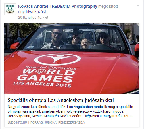 special olympics world games Judo Hungaryan delegation car design