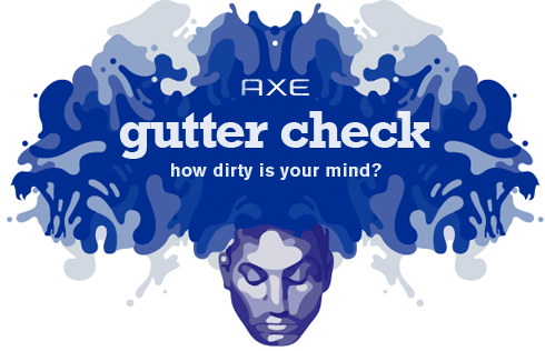 inkblot rorschach test Quiz dirty mind game filthy raunchy sexy axe lynx interactive digital