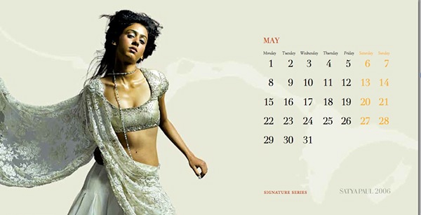 calendar  date layout  catalog  fashion  graphic design  art direction  photoshoot  indian design
