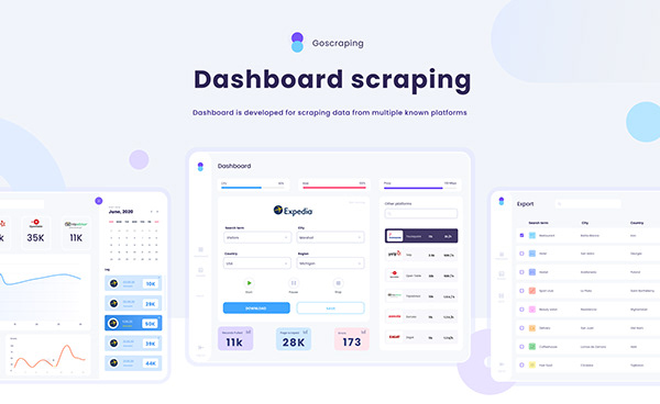 Dashboard for Web Scraping Tool