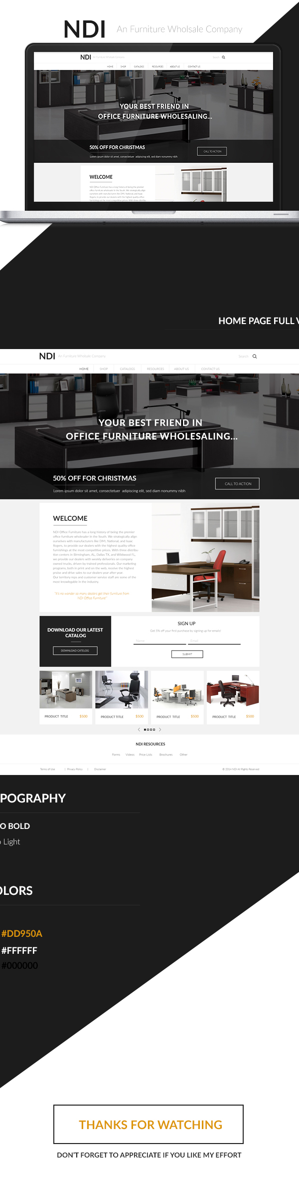 UI ux design Web product business corporate furniture
