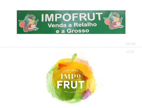 Fruit store logo cabo verde cape verde Logotype