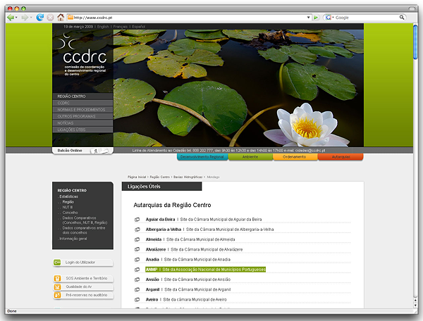 ccdrc Web portal usability