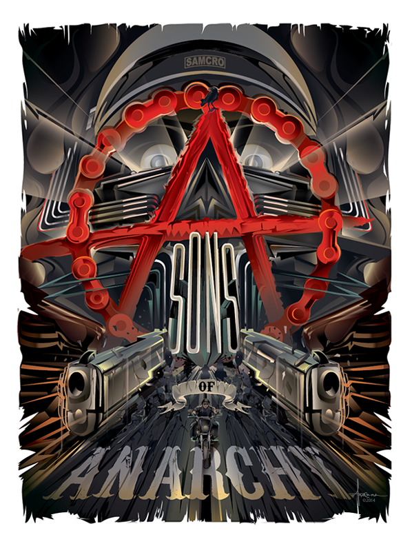 SONS OF ANARCHY vector tribute on Behance