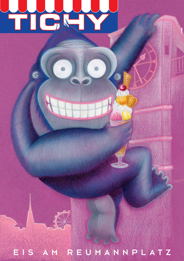 ice-cream poster kingkong Mary magician vienna