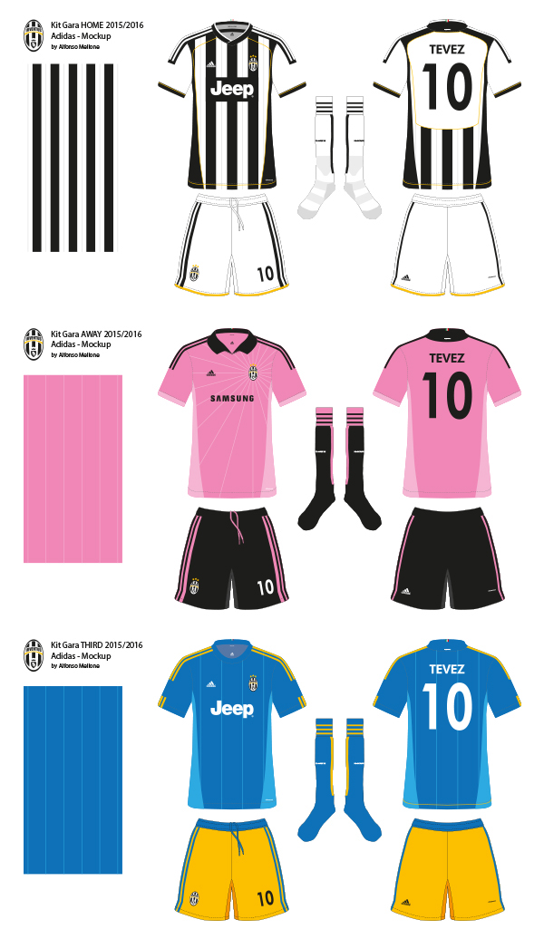 Juventus adidas soccer jersey football Serie A new kit