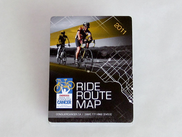 pop campaign grid brochure map fundraising Bike ride cancer mailer envelope bag Regsiter Sign-up Event