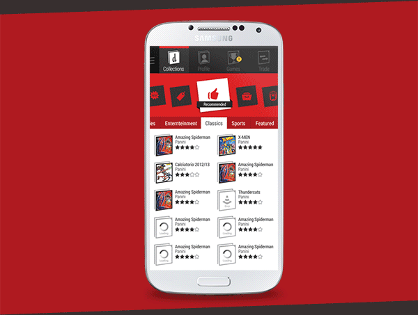 app android collecting stickers