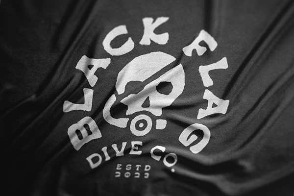 Black Flag Dive Co. Logo Design (Re-touch)