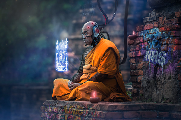 The Last Monk - And Some Photo-Editing