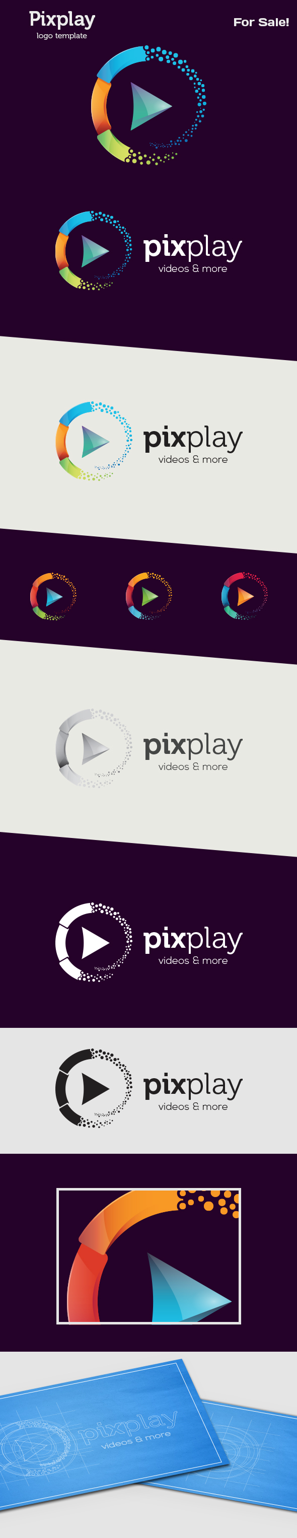 Pixplay Logo Template
