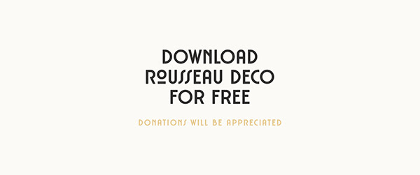 Rousseau Deco | Free font