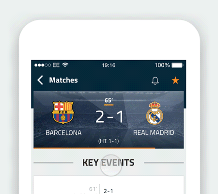 ux/ui app ios android football soccer sport interaction ux UI