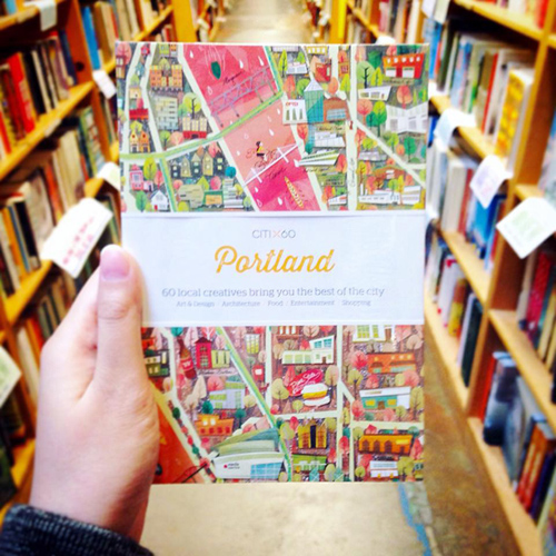 Portland map citix60 victionary city Guide pdx bookcover design Oregon