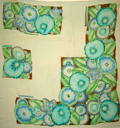 art deco geometric florals  home wallpaper home furnishings